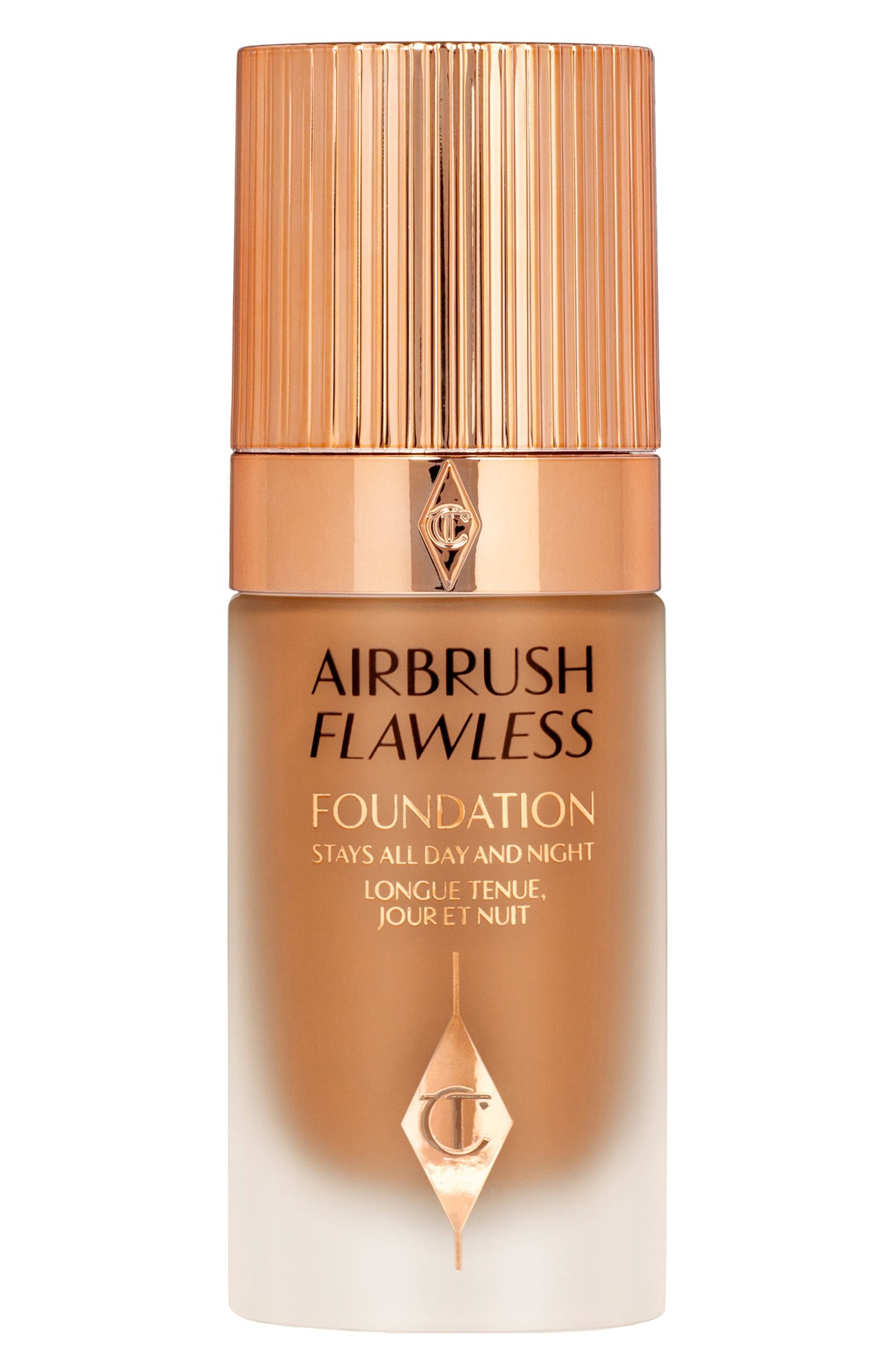 Charlotte Tilbury, Hafiflik için Hava Tabancası, Uzun Süreli Krem Temizleme Fondü, 12, Soğuk, 30 ml.