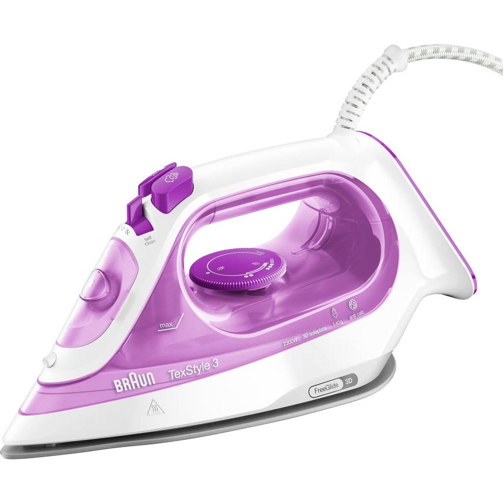 Braun SI 3030 PU 0127405000 Steam iron 2300 W Violet 0127405000