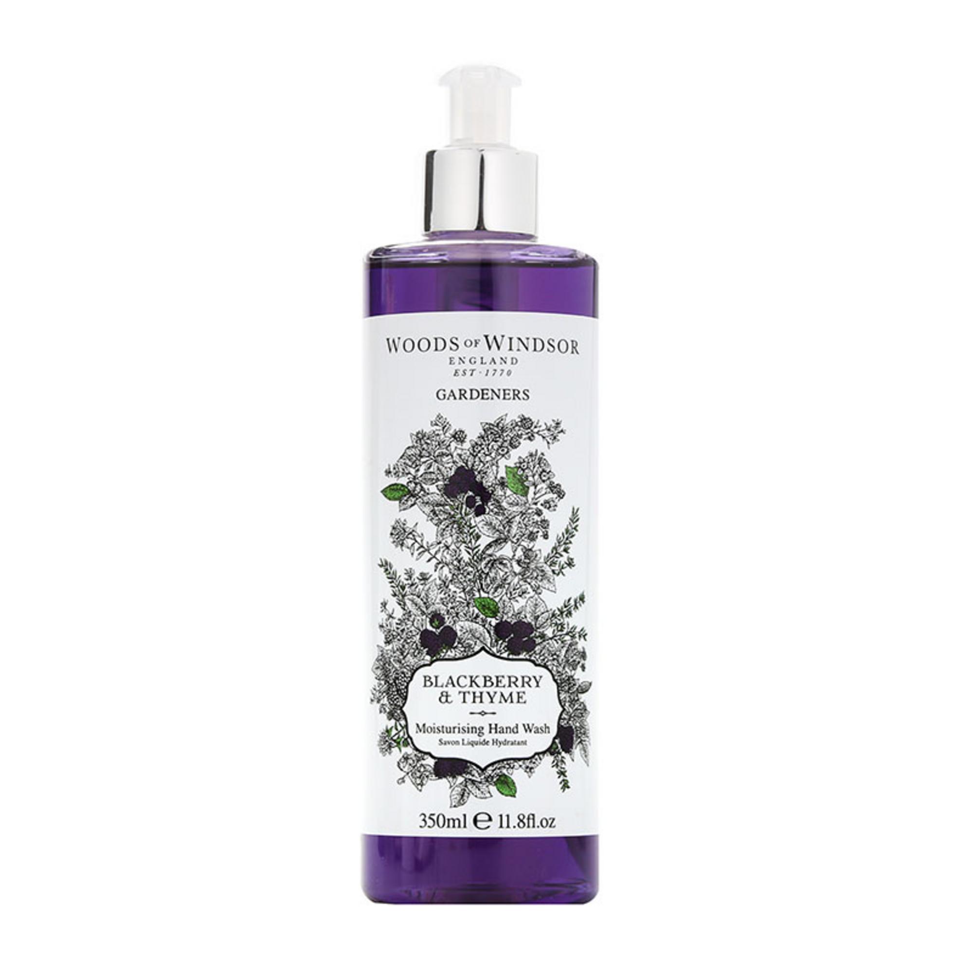 Windsor de Woods, Blackberry și Thyme, Îngrijire hidratantă a mâinilor, Gel pentru mână, 350 ml.