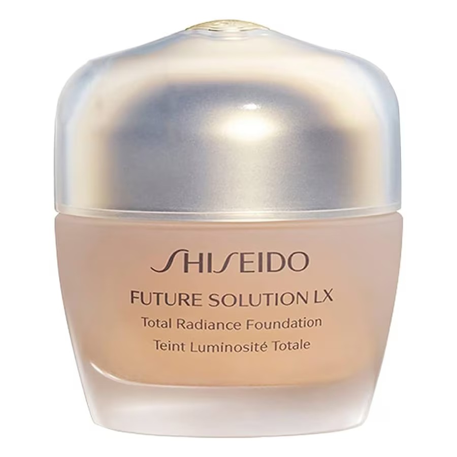 Shiseido, Viitorul Soluție LX, Radiantă, Fond de Pudră Lichidă, 04, Trandafir, FPA 15, 30 ml.