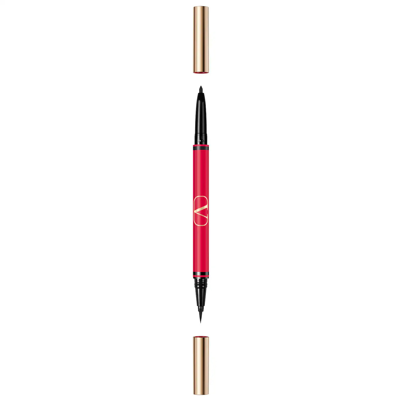 Valentino, Twin Liner, Double-Ended, Gel Pencil Eyeliner, 01, Negru și Nero, 8 g.