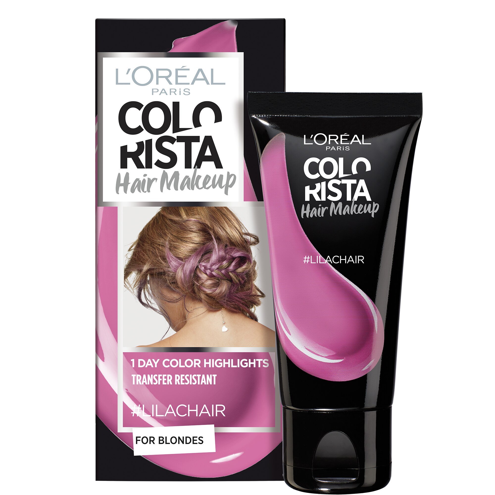 L'Oréal Paris, Colorista Hair Makeup, Părul cu culoare semi-permanentă,  #LILACHAIR, 30 ml.