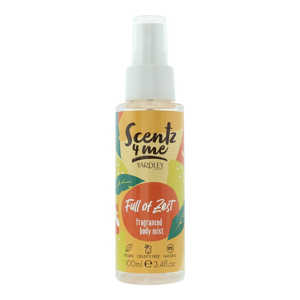 Yardley, Scentz 4 Me Plin de Viață, Spray Parfumat, Neutru, 100 ml.