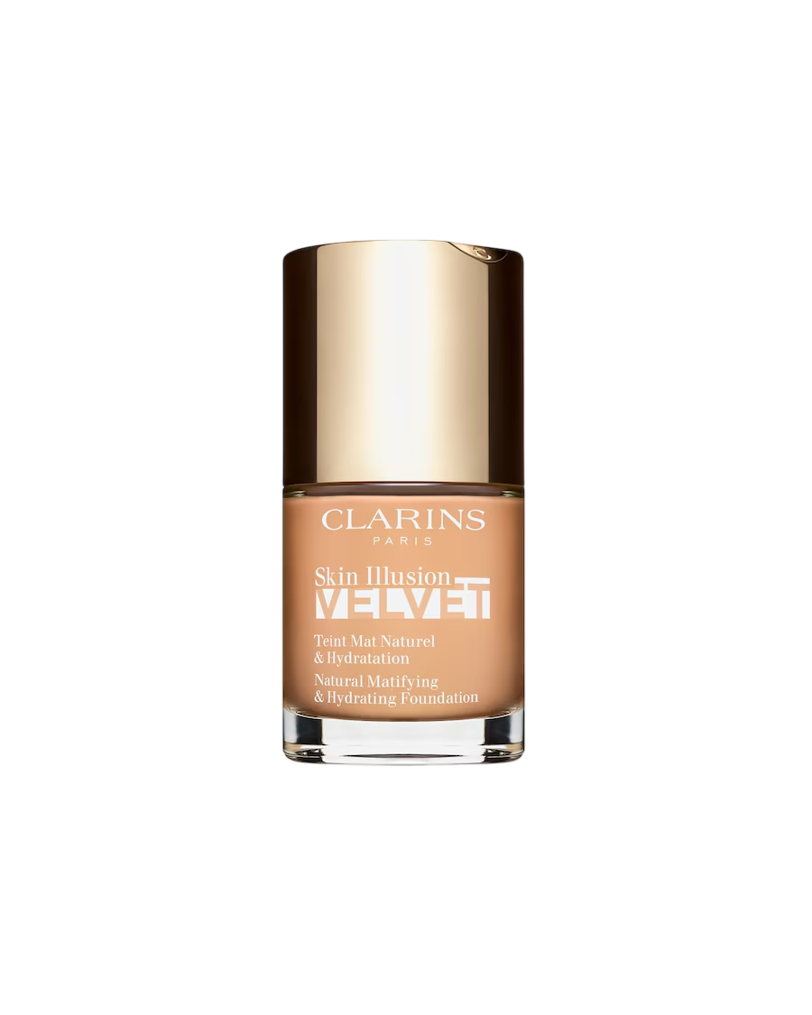 Clarins, Skin Illusion Velvet Foundation, Matte, Liquid Foundation, 107C, Beige, 30 ml
