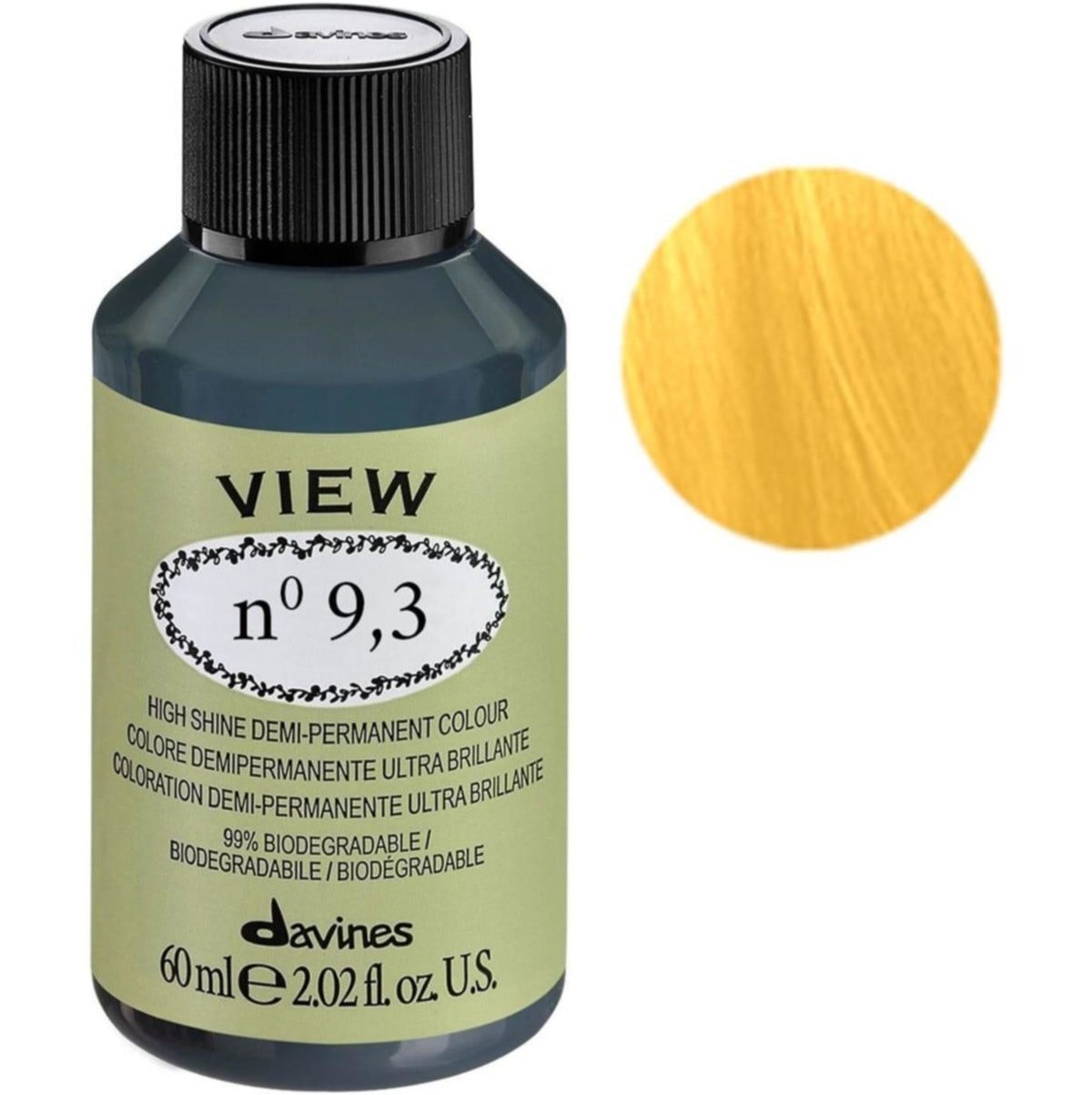 Davines, View, Demi-Permanent Hair Dye, 9.3 , 60 ml