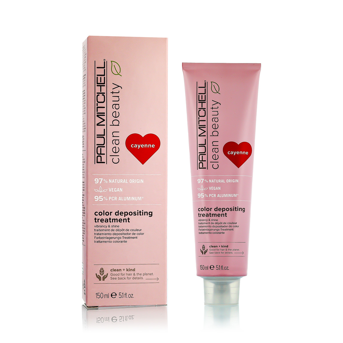 Tratament de protecție a culorii Paul Mitchell Clean Beauty Color Protect Color Depositing (Cayenne) 150 ml