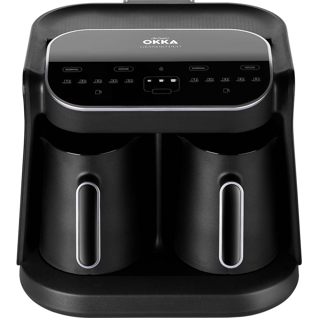 arzum Okka Grandio Duo Mocha maker Black-chrome Cup volume=10 Display OK007-C