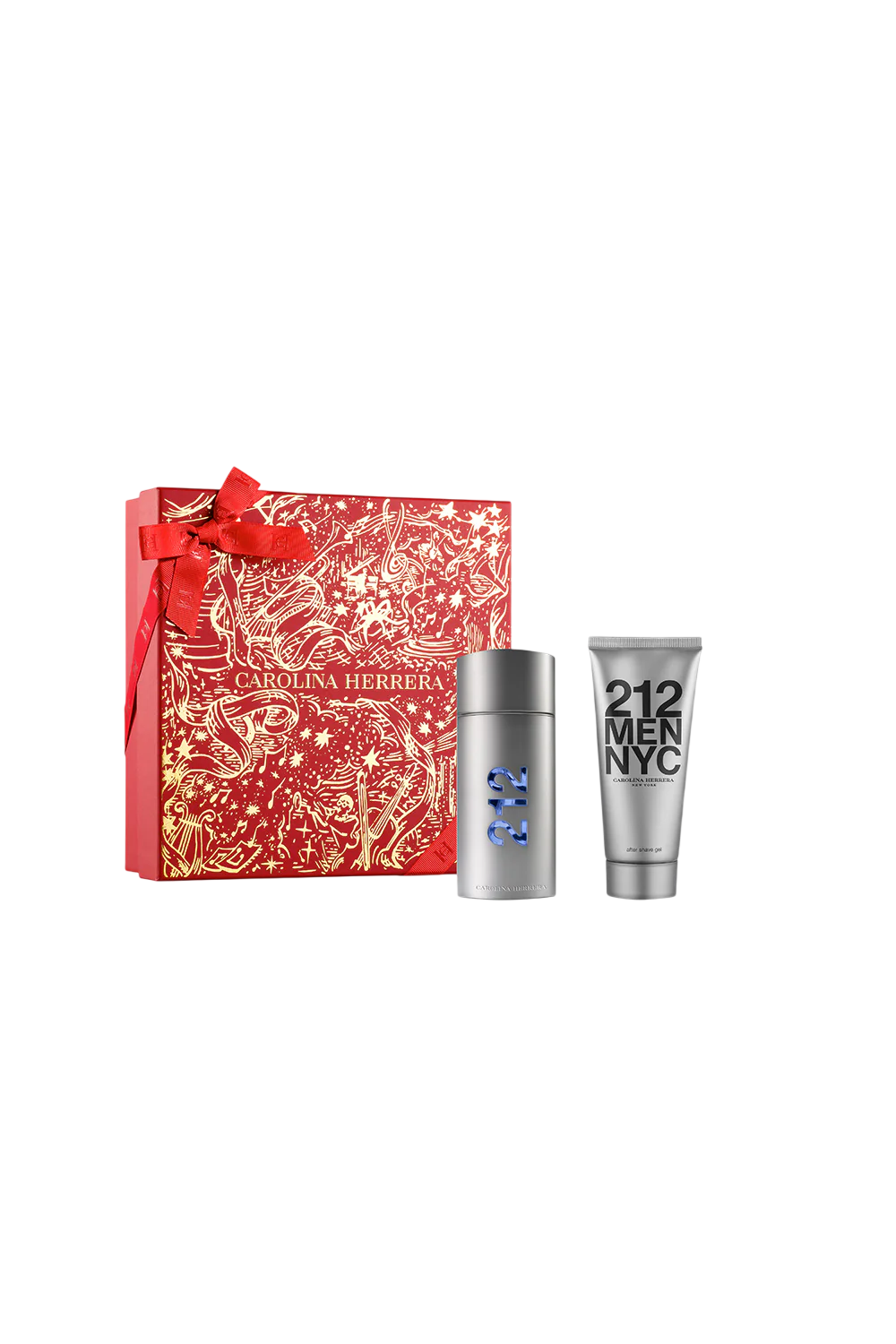 Carolina Herrera Set: 212 NYC, Parfum de Toaletă, Pentru Bărbați, 100 ml + 212 NYC, Balmoi După Rasolire, 100 ml