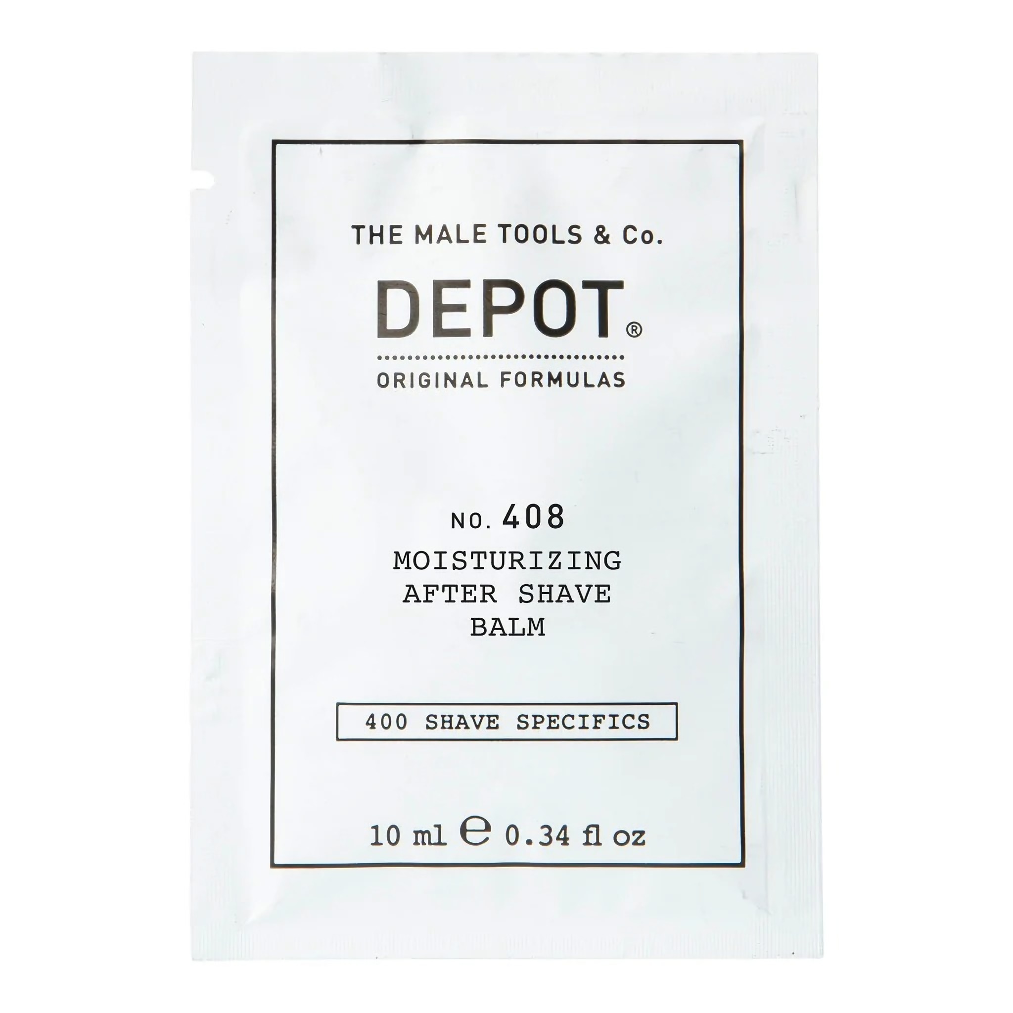 Depozit, 400 Detalii privind ras, Nr. 408, Clasică de parfum, Umidificare, Balma anti-îngrijire după tuns, 10 ml