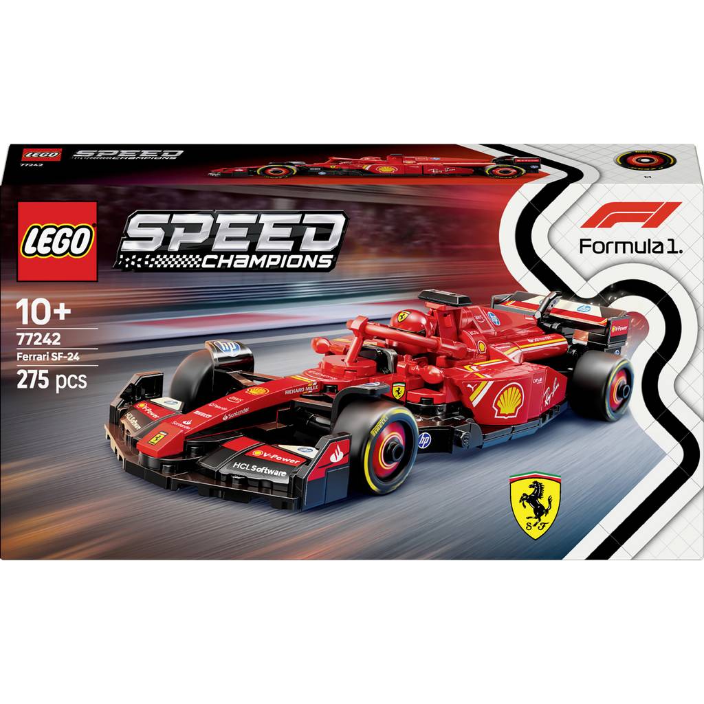 77242 Mașina de curse Ferrari SF-24 a Campionatului de Formula 1 al LEGO 77242