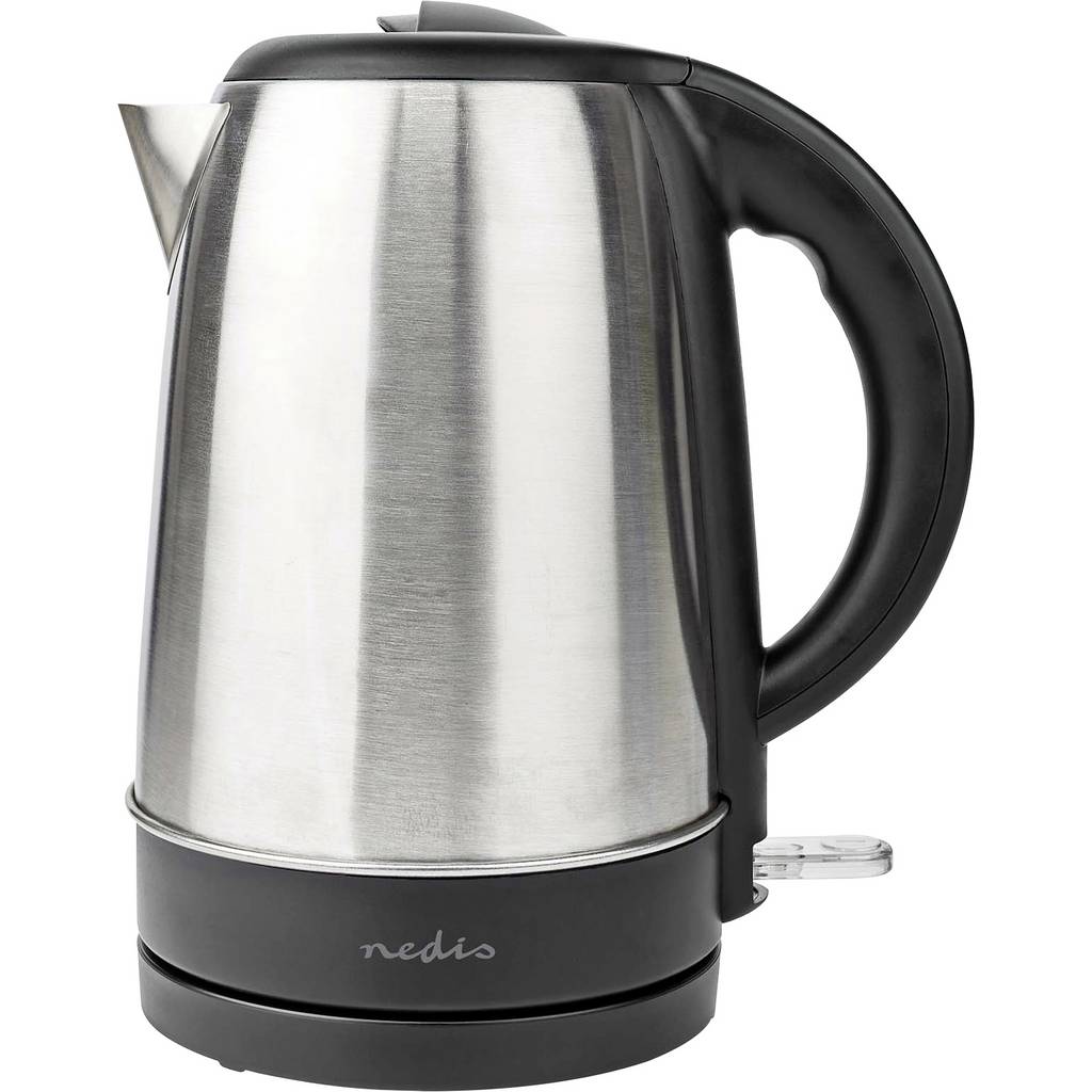 Nedis KAWK340EAL Indicator de apă Lumină în argint, Negru Capacitate: 1,7 l KAWK340EAL