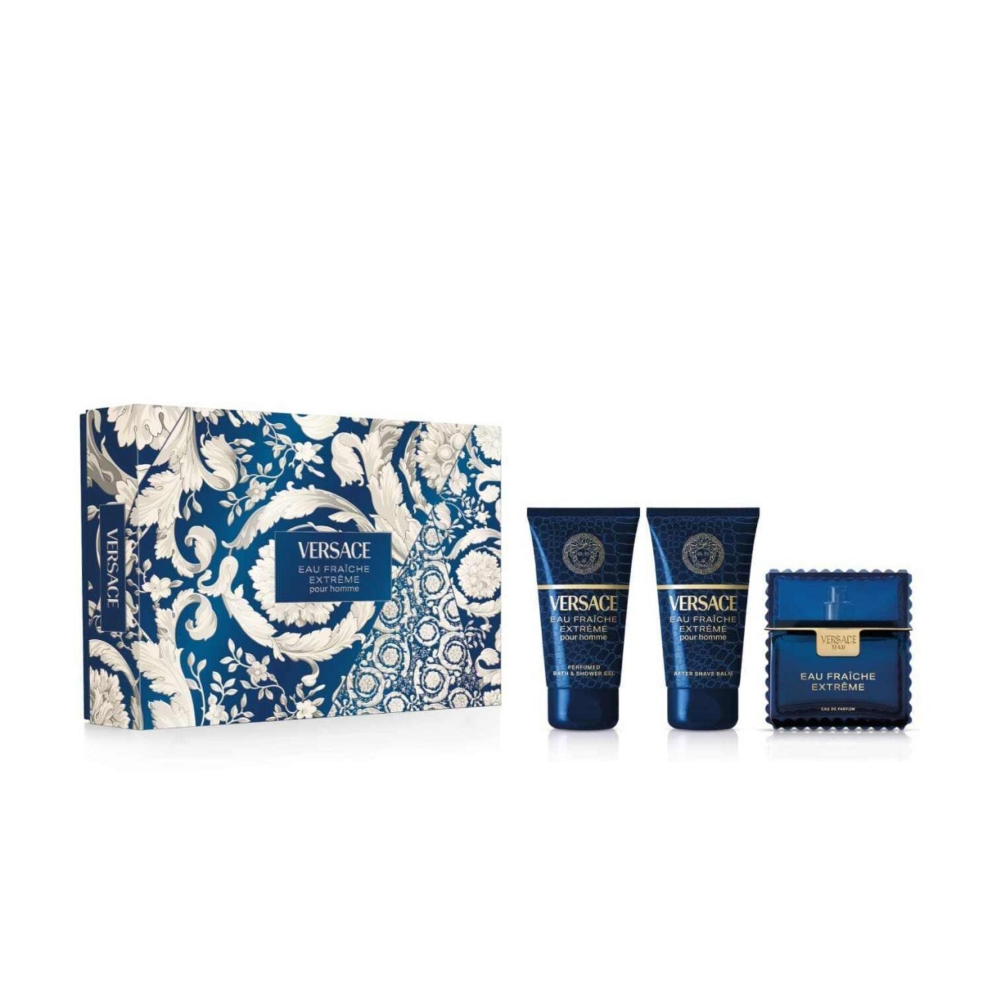 Set Versace: Eau Fraiche Extreme, Eau De Parfum, For Men, 100 ml + Eau Fraiche Extreme, Shower Gel, 50 ml + Eau Fraiche Extreme, Moisturising, After-Shave Balm, 50 ml