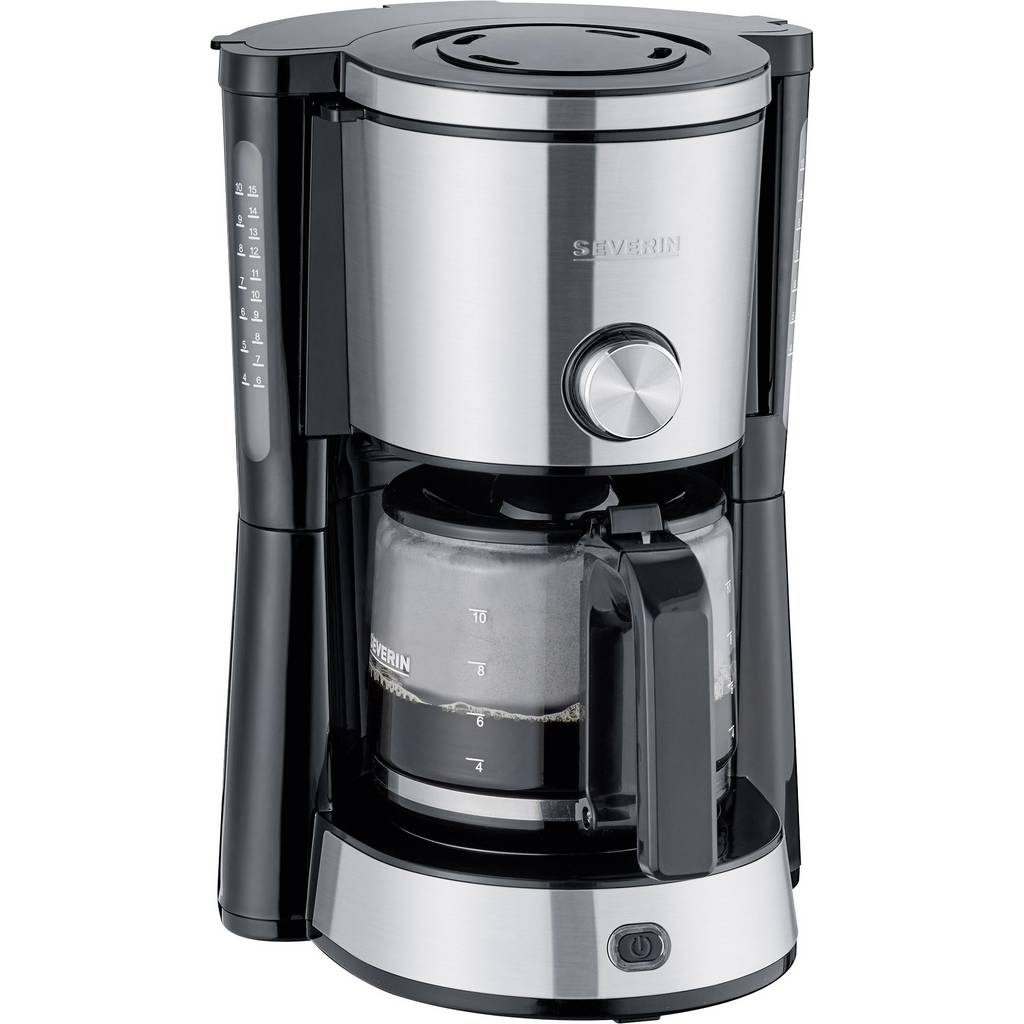 Severin KA 4825 "TYPE SWITCH" Coffee maker Stainless steel, Black Cup v 4825-000