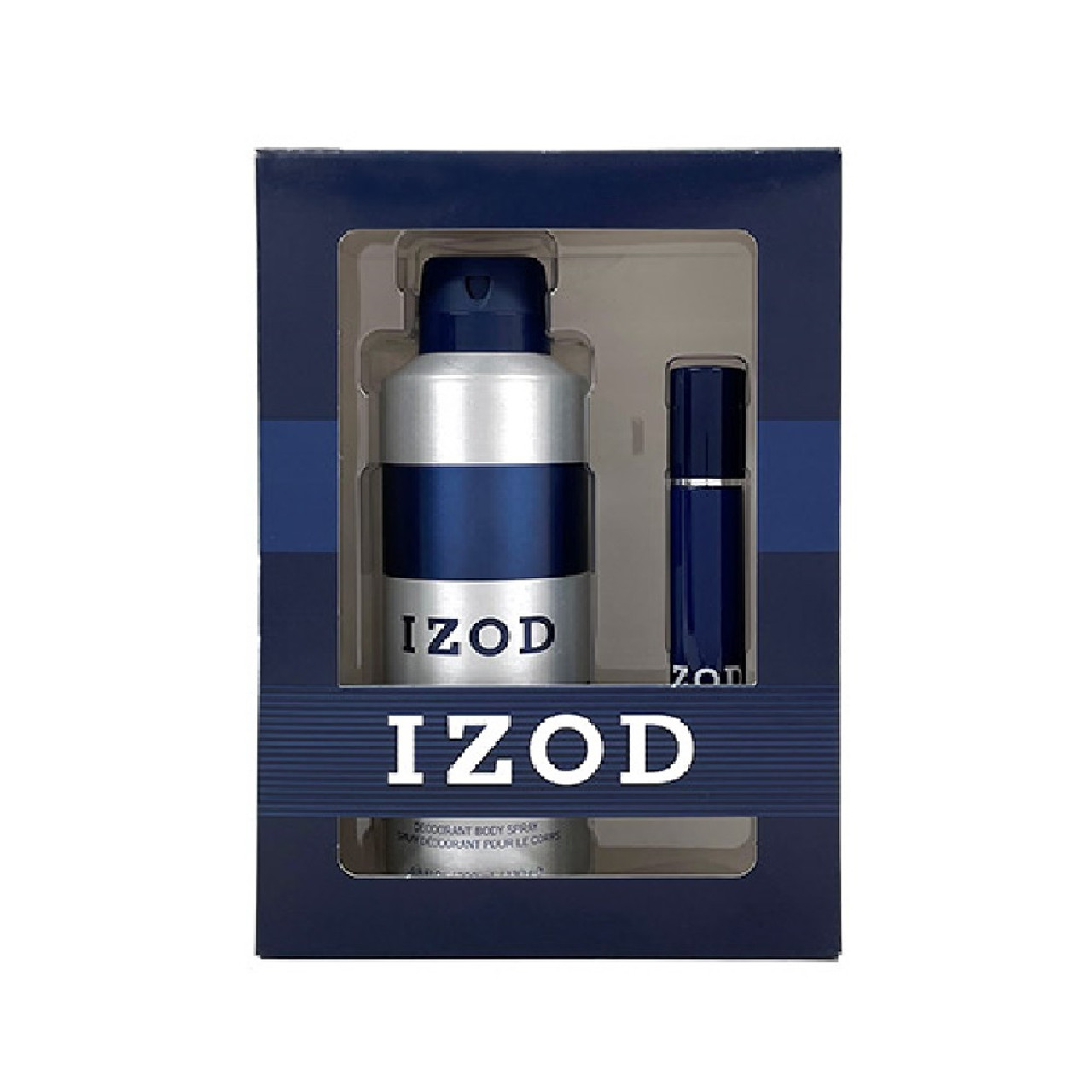 Set Izod: Albastru, Parfum de Toaletă, Pentru Bărbați, 15 ml + Albastru, Spray Aromatizant, Pentru Bărbați, 200 ml