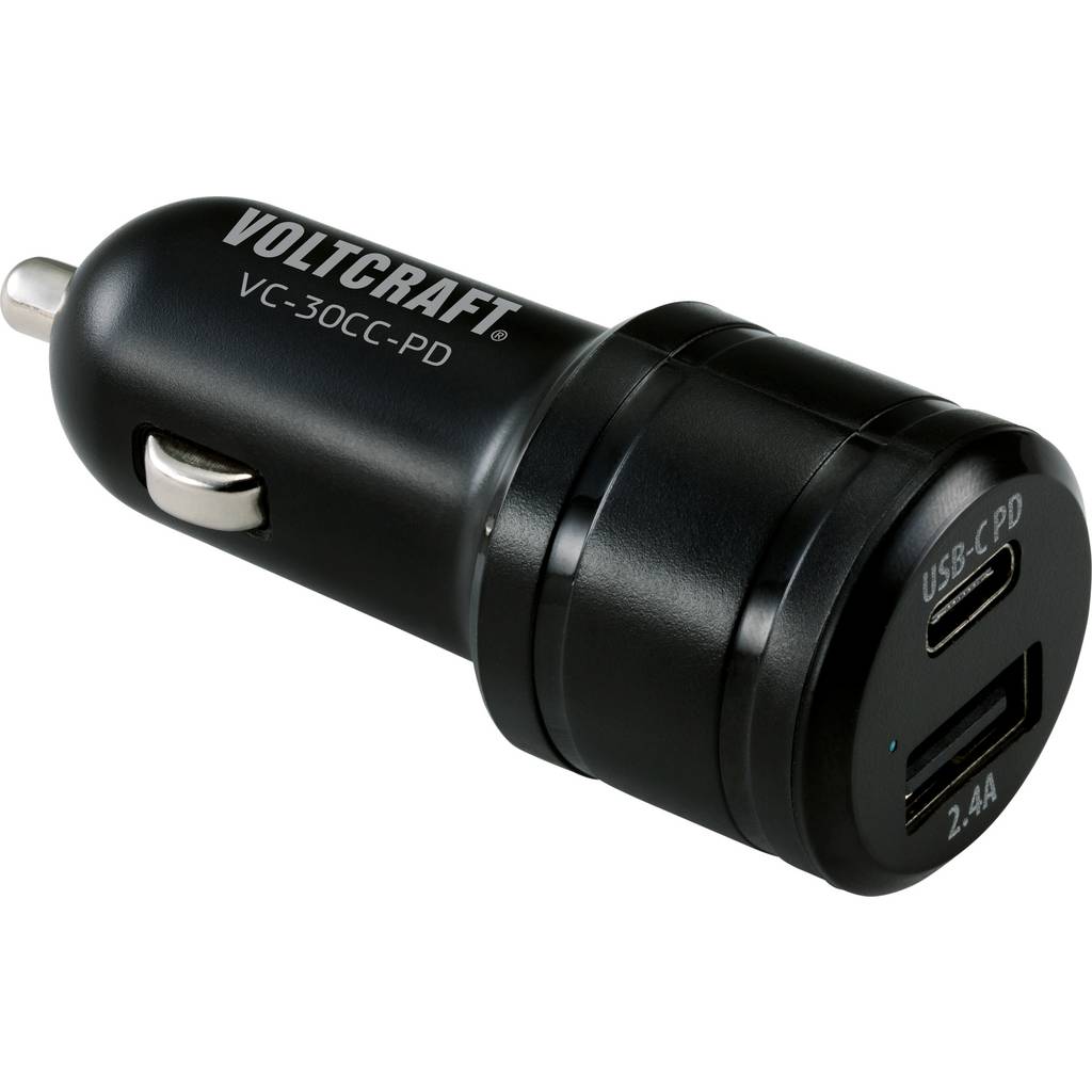 VOLTCRAFT VC-30CC-PD Car USB charger 2 x 1x USB-A, 1x USB-C® USB Powe VC-30CC-PD