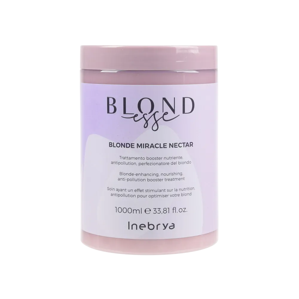 Inebrya, Blonde Miracle Nectar, Saç Bakımı Krem Maske, Renk Artırıcı, 1000 ml