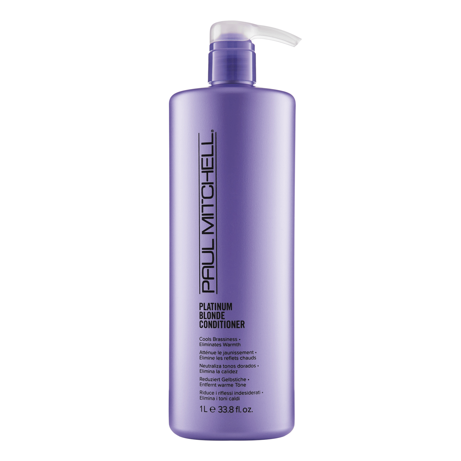 Paul Mitchell, Blondă Platină Blondă, Fără parabene, Condimentator de păr, Răcește strălucirea metalică, 1.000 ml