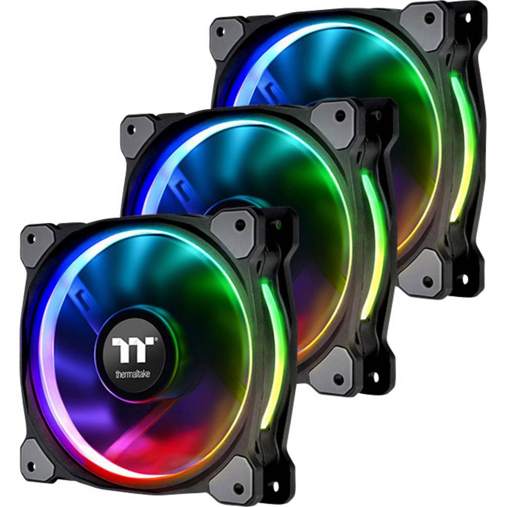 Thermaltake RIING PLUS 14 LED RGB PC fan RGB (W x H x D) 140 x  CL-F056-PL14SW-A
