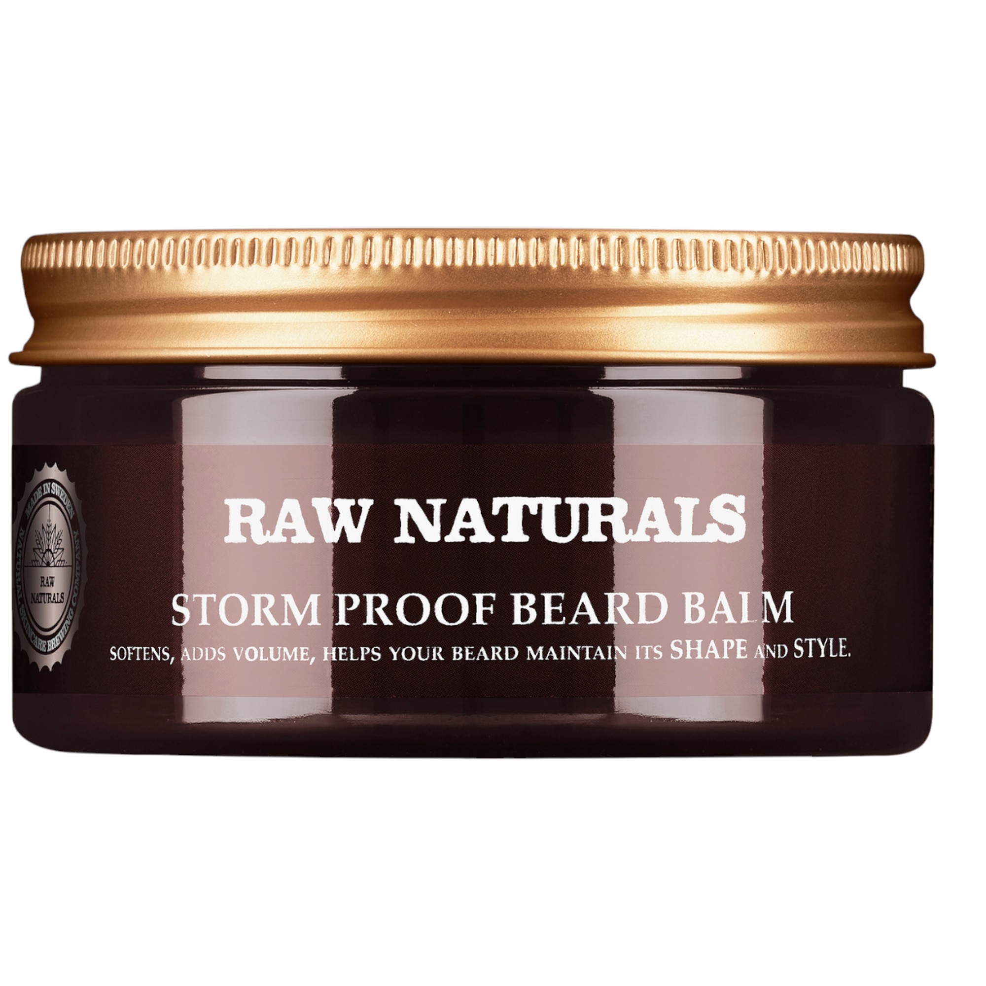 Naturale crude, Prăfuit de furtună, 100% vegetarian, Pomadă pentru barbă, Împrospătare, 100 ml.
