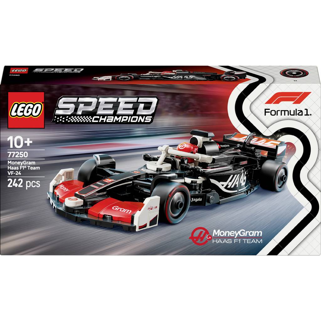 77250 LEGO® SPEED CHAMPIONS Mașina de curse VF-24 a echipei Haas F1® Team MoneyGram 77250