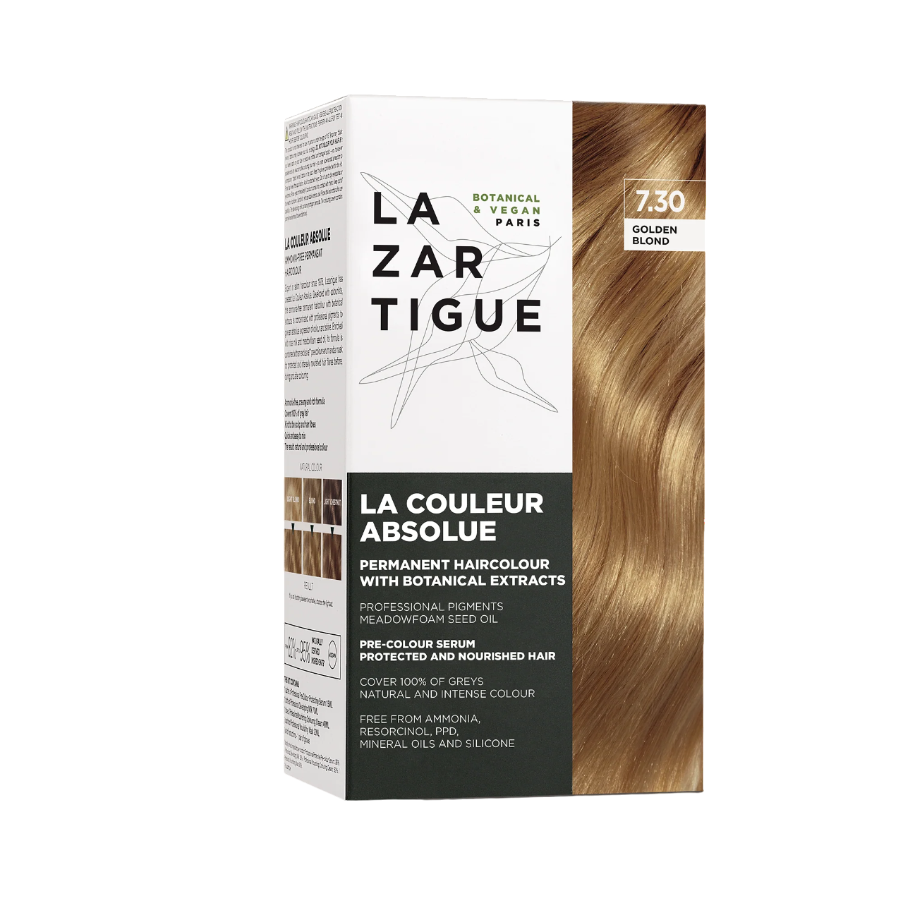 Lazartigue, Culoarea Absolută, Păr Permanenți cu Coloranții, 7.30 Blond Aur, 143 ml