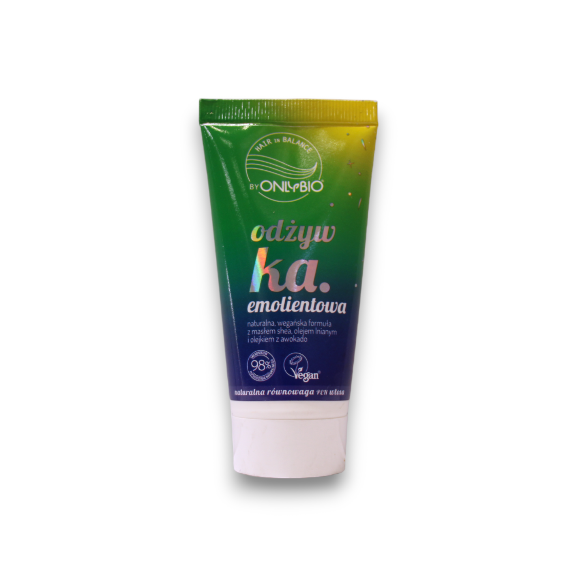 OnlyBio, Hair Balance Emollient, Shea Butter, Hair Conditioner, Anti-Frizz, 50 ml