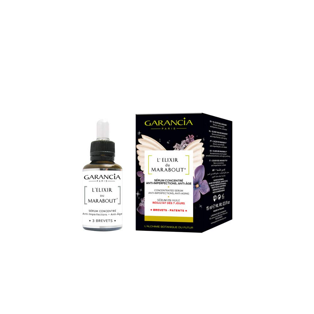 Garantie, Marabout Elitresi, Yağsız, Yaşlılık Önleyicisi, Sabah ve Akşam, Serum, Cilt için, 15 ml.
