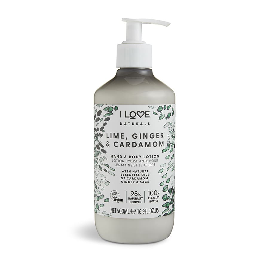 Amorul meu, Colecția Naturală, Vegetarian, Înmuietorează, Limonadă, Gingiber și Cardamon, Loțiune pentru Mâini si Corp, 500 ml.