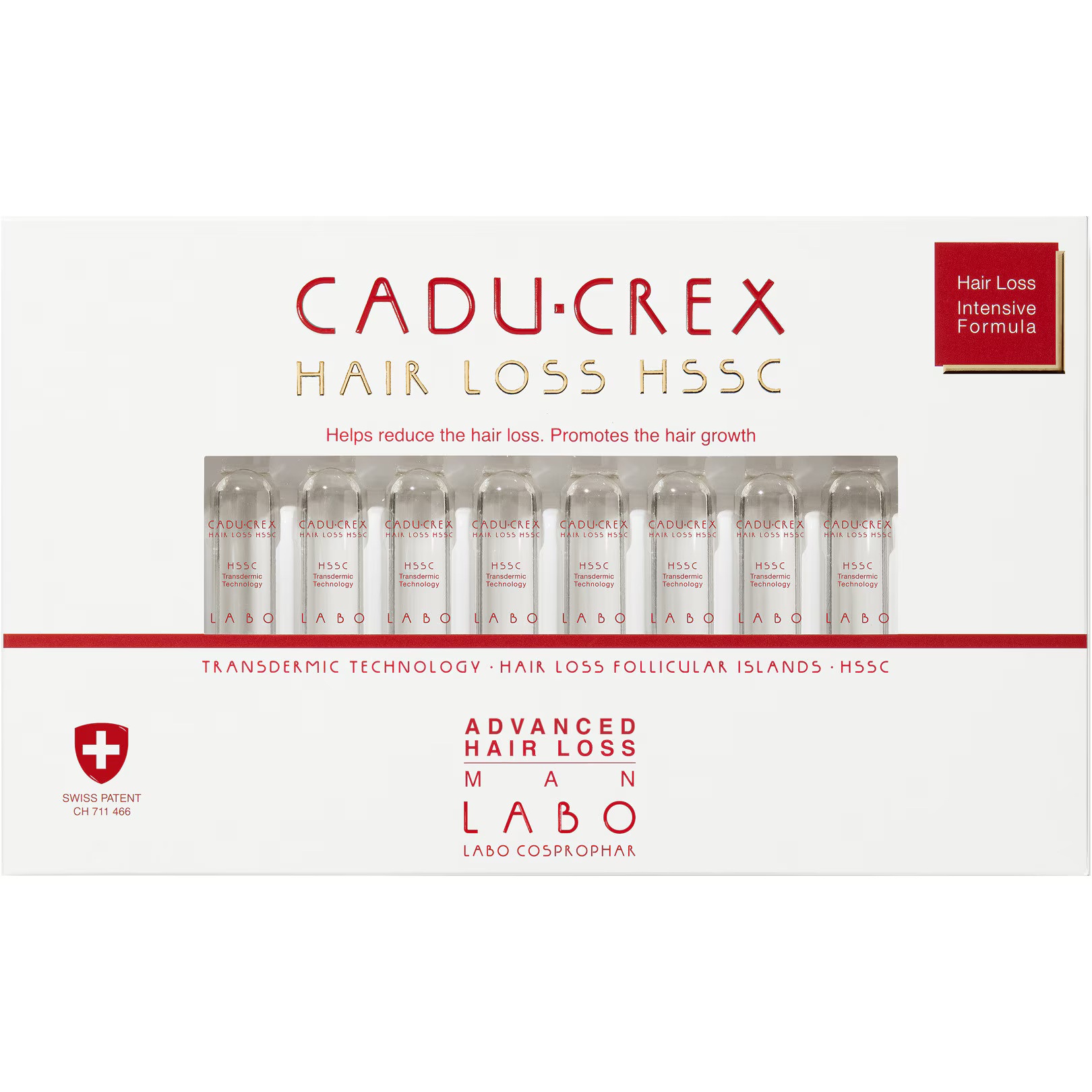Cadı Çreks Labo, Gelişmiş Evre, Saç Kaybını Önleme, Ampul Tedavi Suyu, Saç Kestirici İçin, Erkekler için, 40 parça, 3.5 ml