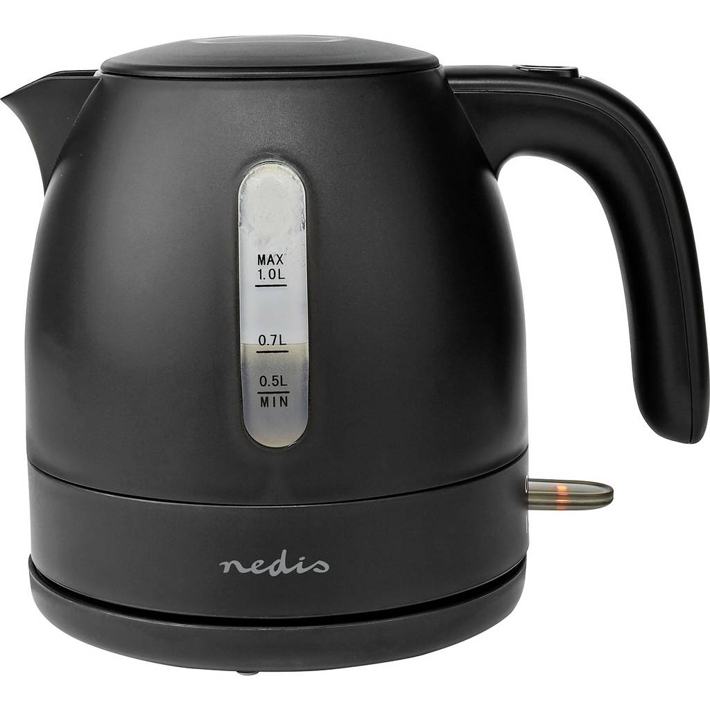 Nedis KAWK300EBK Kettle Black Capacitate: 1 l KAWK300EBK