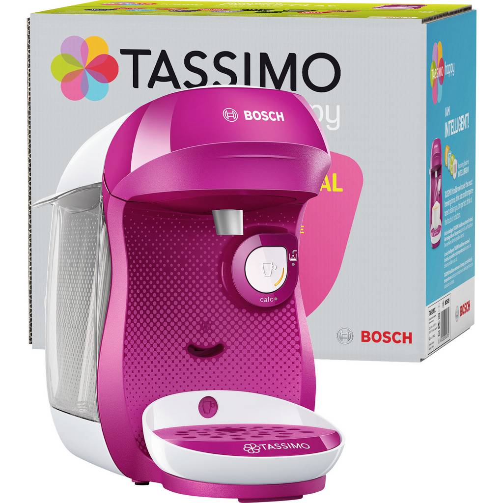 Mașina de cafea Bosch Haushalt Happy TAS1001 Capsule, culoare Roz. TAS1001