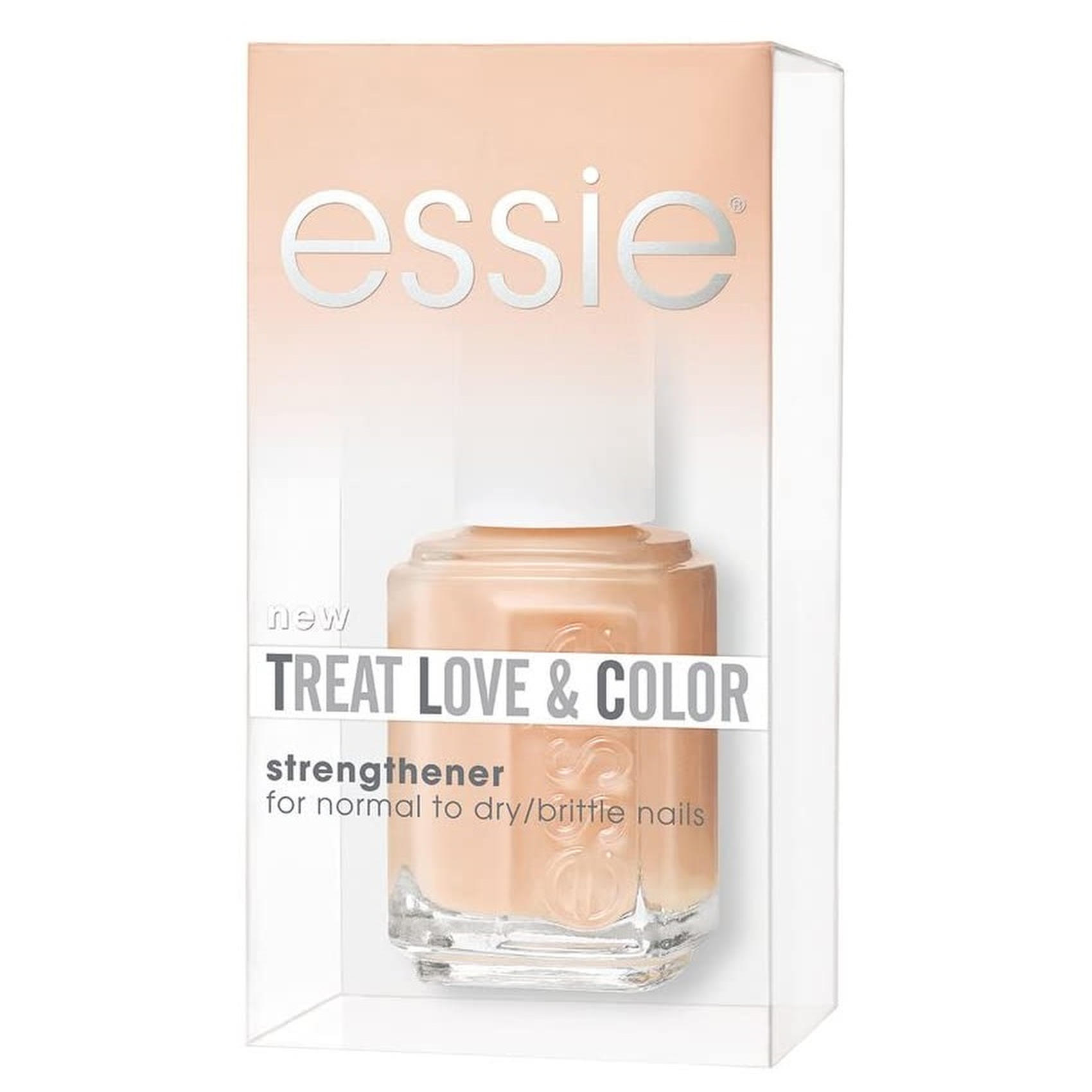 Essie, Tratați Iubirea și Culoarea, Vegetariană, Întăritoare, Lac de Unguricidate pentru unghii, 06, Bun ca Nud, 13,5 ml.