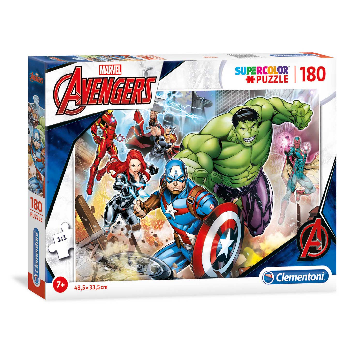 Clementoni, SuperRenk, Kahramanların İntikamı, Puzzles, Çocuklar için, 7+, 180