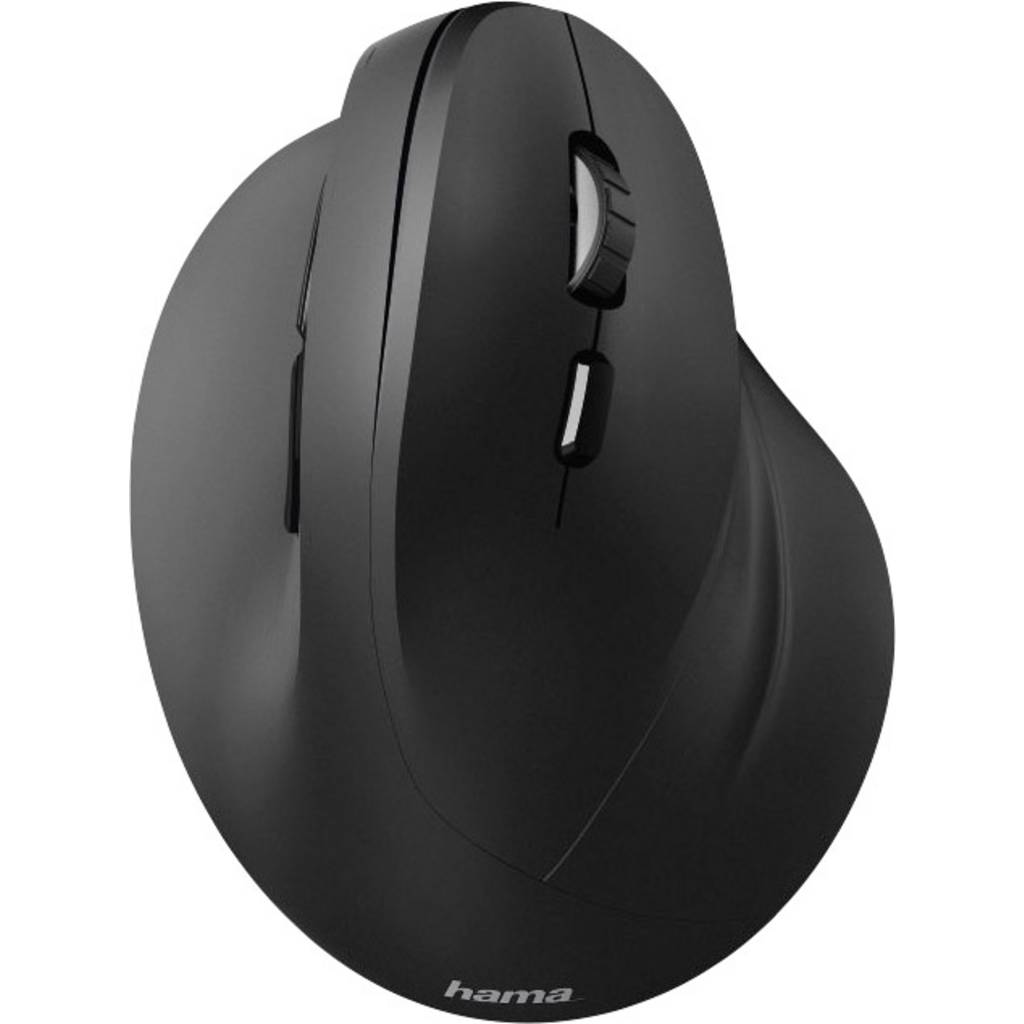 Hama EMW-500 Ergonomic mouse Radio Optical Black 6 Buttons 1800 dpi Ergon 182699
