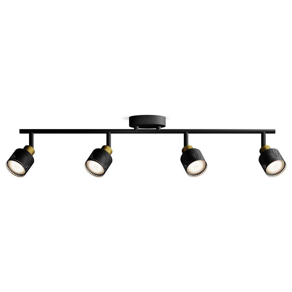 Philips Niall 8720169300132 Ceiling floodlight GU10 Black, Gold 8720169300132