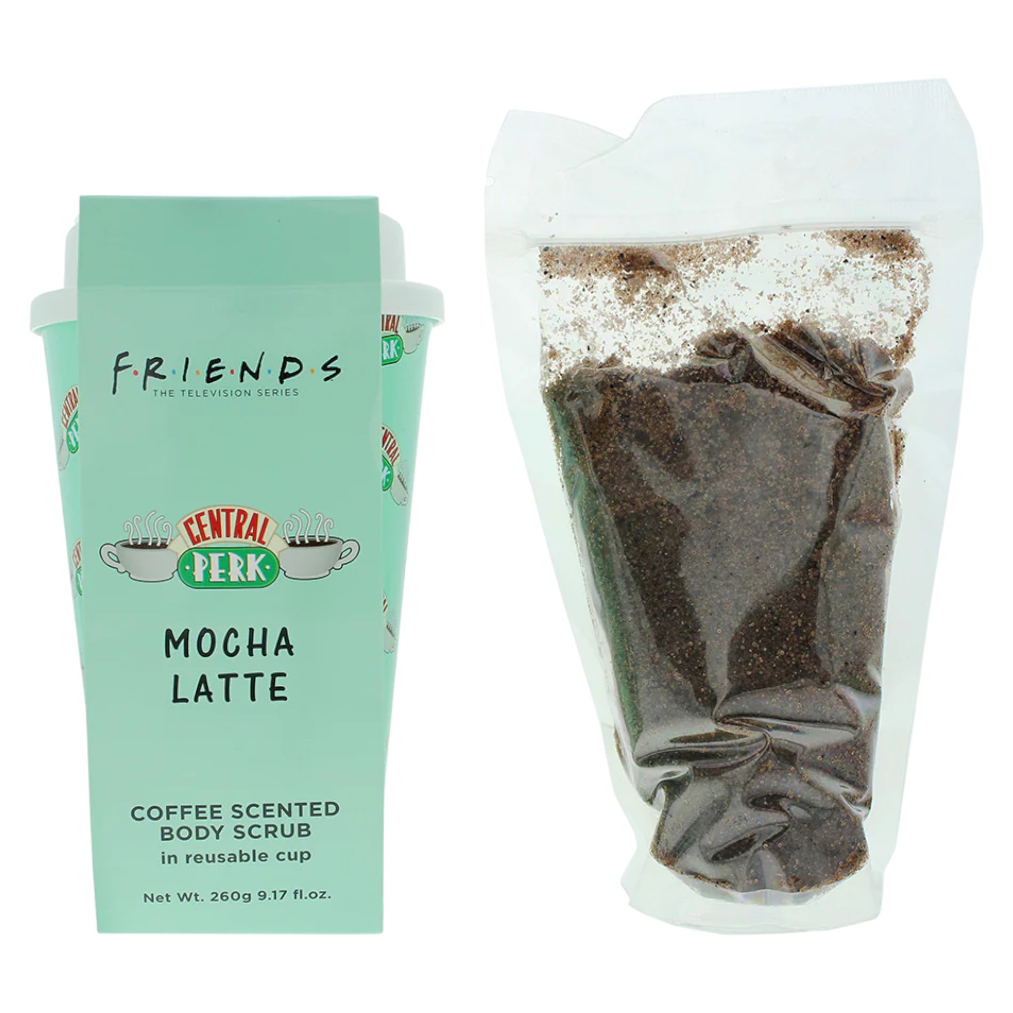 Warner Bros., Friends Mocha Latte, Curățare, Exfoliant corporal, 260 g