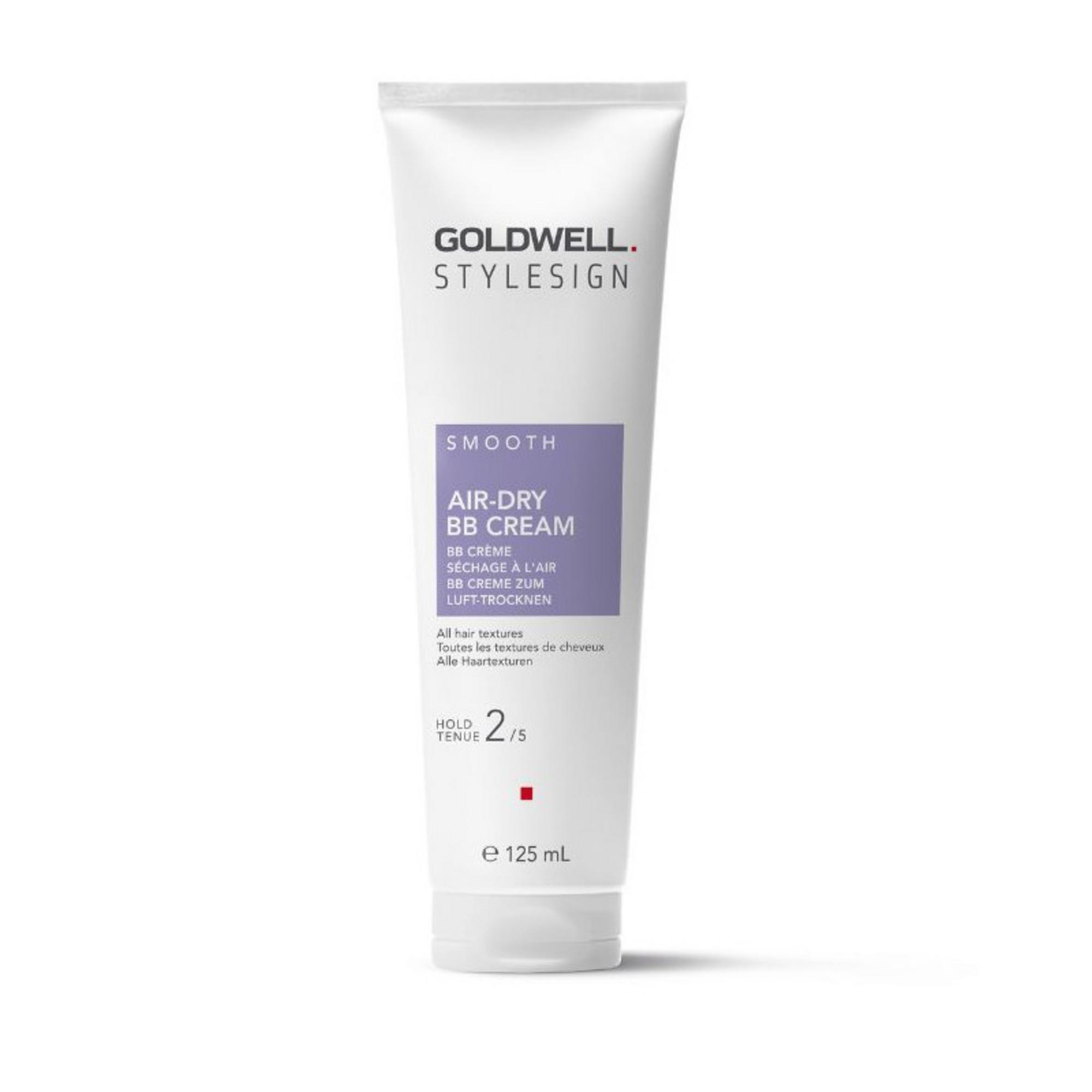 Goldwell, Stylesign Smooth Air-Dry BB Cream, Crema de styling a păr, Uscare ușoară cu tenul luminos și mediu, 125 ml.