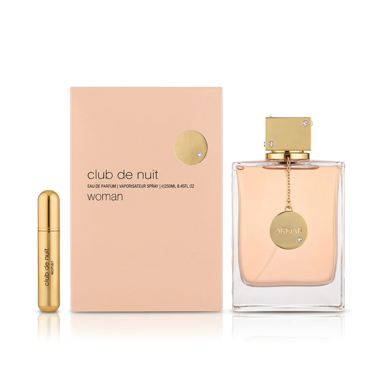 Armaf Club de Nuit Femeie EDP 250 ml + Spray de Purtăreață Refilabilă 5 ml (femeie)