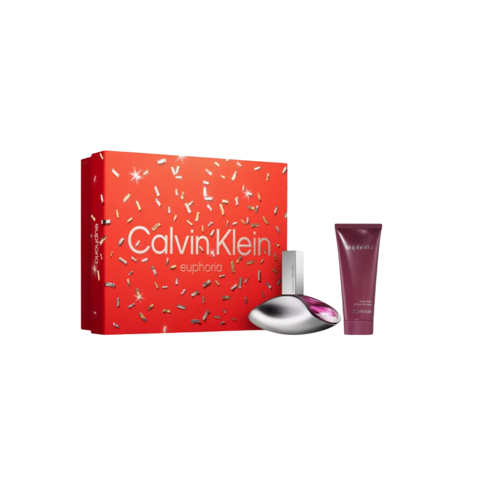 Setul Calvin Klein: Euforiea, Eau de parfum pentru femei, 100 ml + Euforia, zi și noapte, loțiune corporală, 100 ml