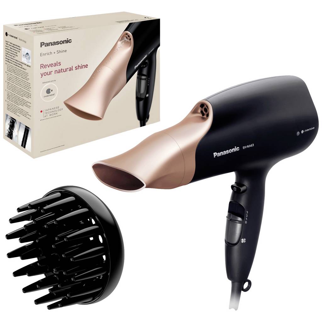 Panasonic EH-NA63-CN825 Saç Kurutma Makinesi Siyah, Rose Altın EH-NA63-CN825