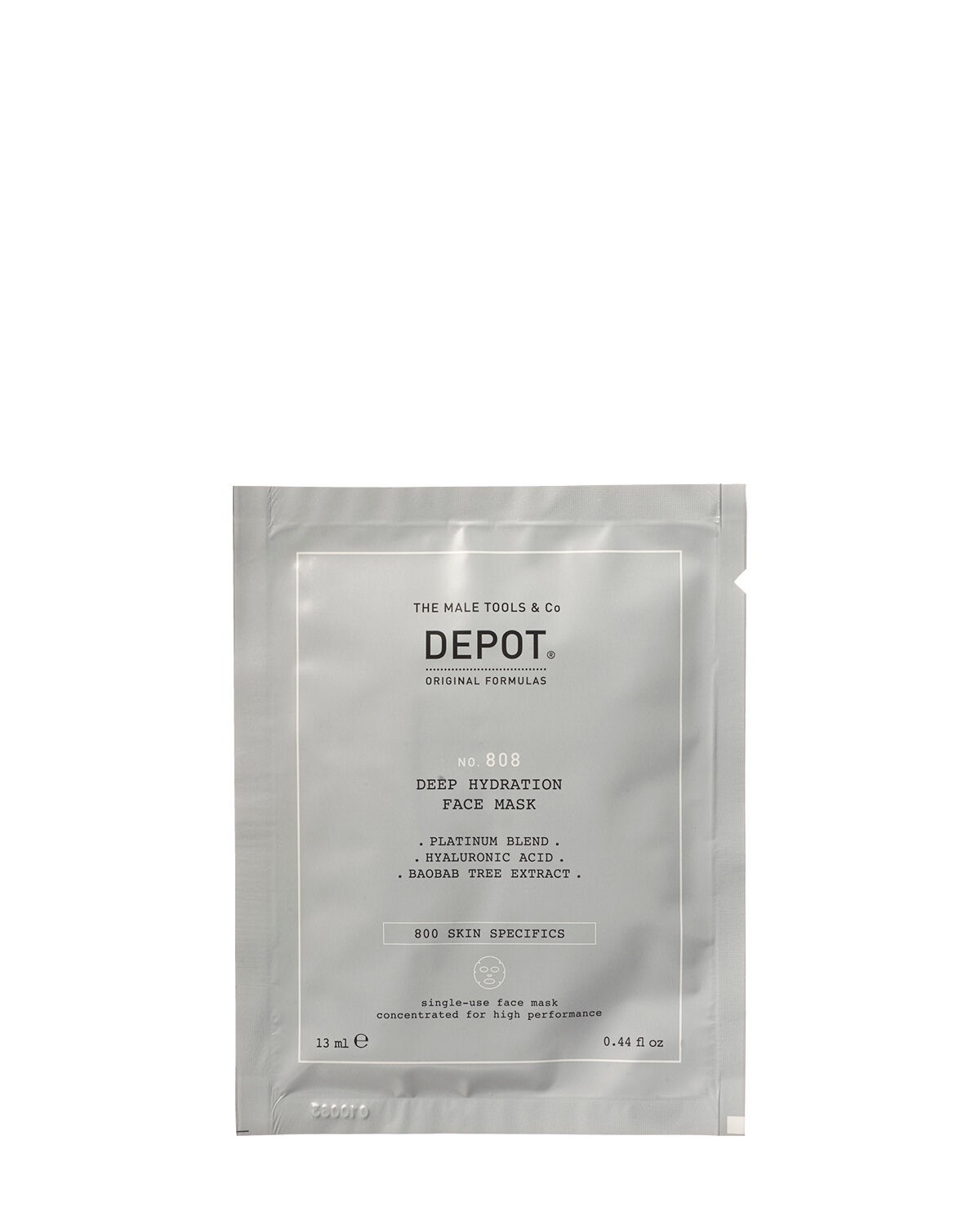 Setul de îngrijire a pielii Set, Depozit, 800 Detaliile pieei specifice Nr. 808, Acid Hialuronic, Înmoaie profundă/Calmantare și Revitalizantă, Mască de tip foaie, Pentru față, Zi, 12 buc., 13 ml