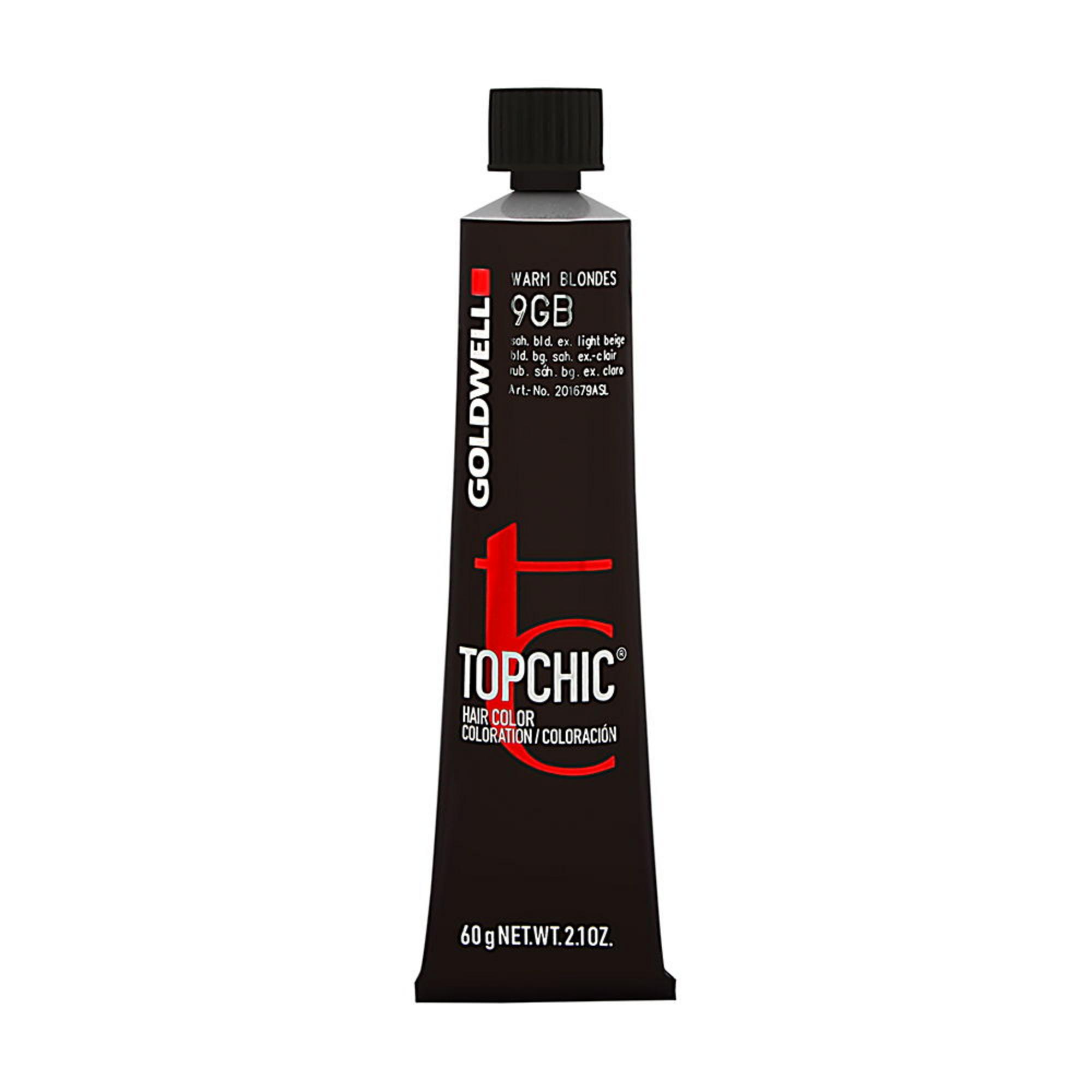 Goldwell, TopChic, Pălăria de păr permanentă, 9 GB Sahara Blond Extra Light Beige, 60 ml.