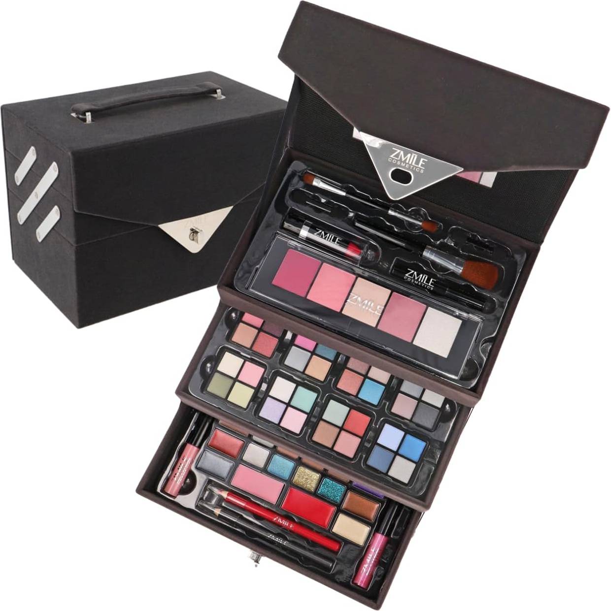 Zmile Cosmetics Beauty Case Velvety Limited Grey Case