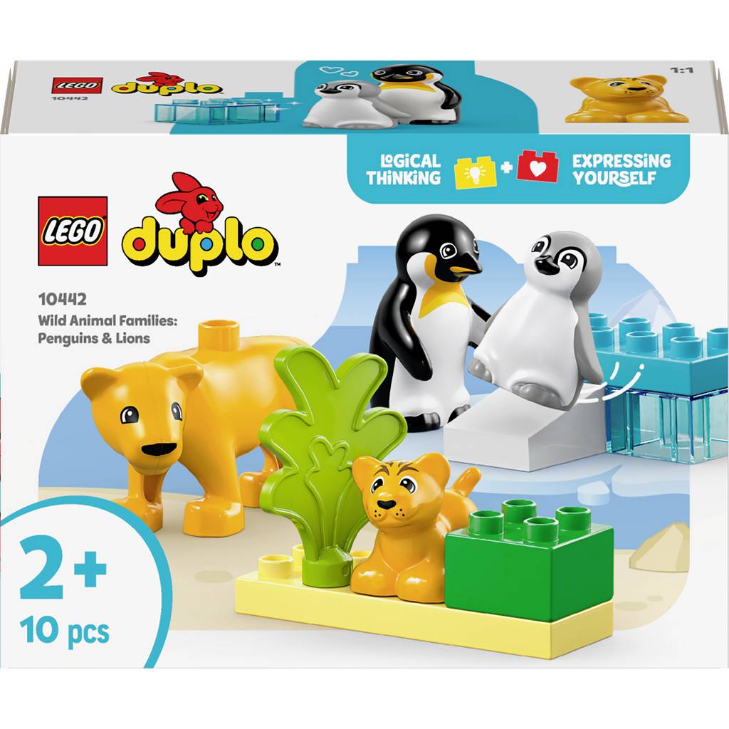 LEGO® DUPLO® Hayvan Aileleri: Penguenler ve Aslanlar (10442)