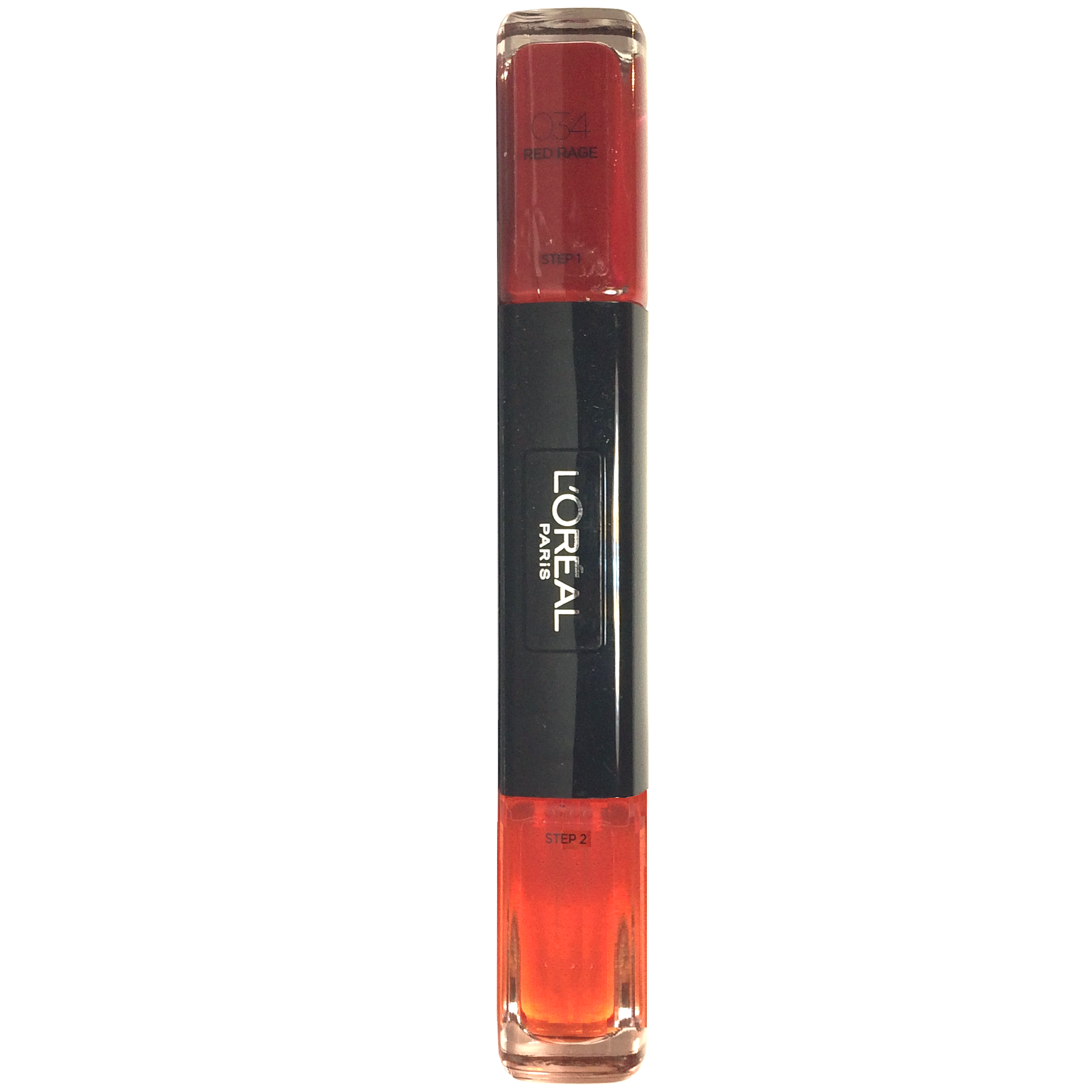L'Oréal Paris, Infallibil, Lac de unghii 2-in-1, 034, Furie Roșie, 2x, 5 ml.