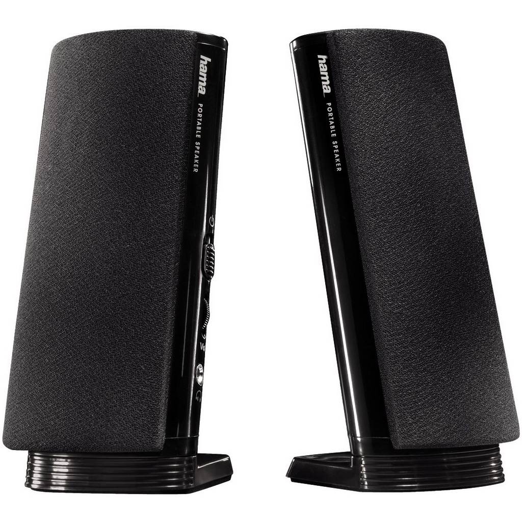 Hama E 80 2.0 PC speaker Corded 2.5 W Black 57139