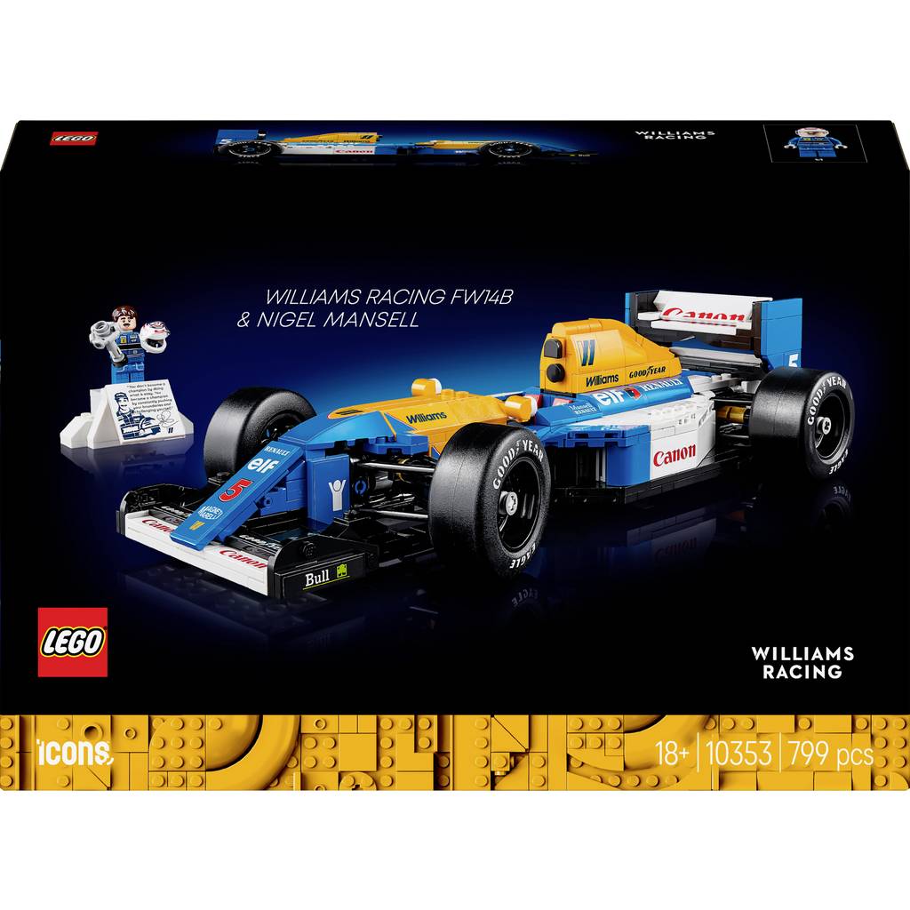 LEGO® ICONS™ 10353 Williams Racing FW14B cu Nigel Mansell 10353