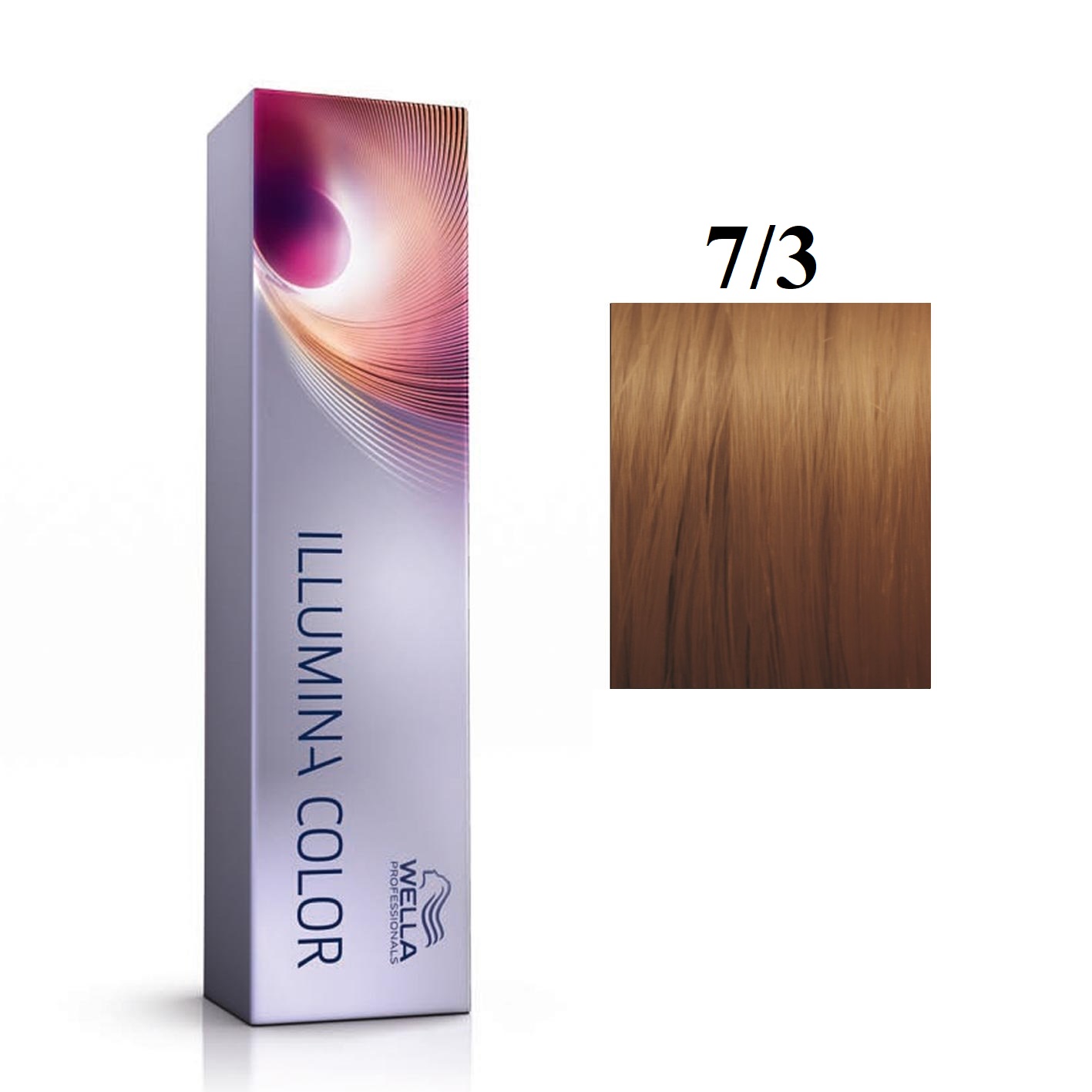 Wella Professionals, Illumina Color, Pălăria de păr permanentă, 7/3 Galben medium blond, 60 ml.
