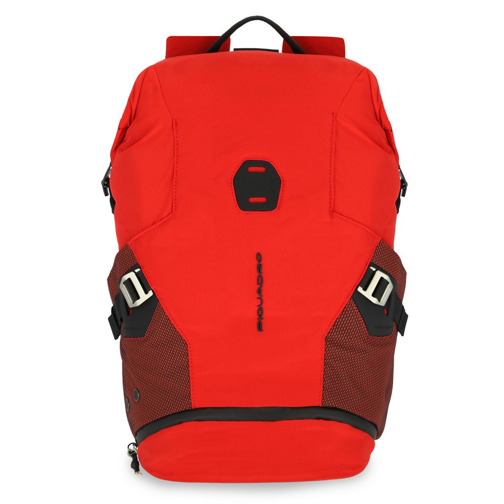 Piquadro, Piquadro, Nylón, Rucsac de textile, Roșu, Portofel pentru laptop și iPad cu chei, Neutru.