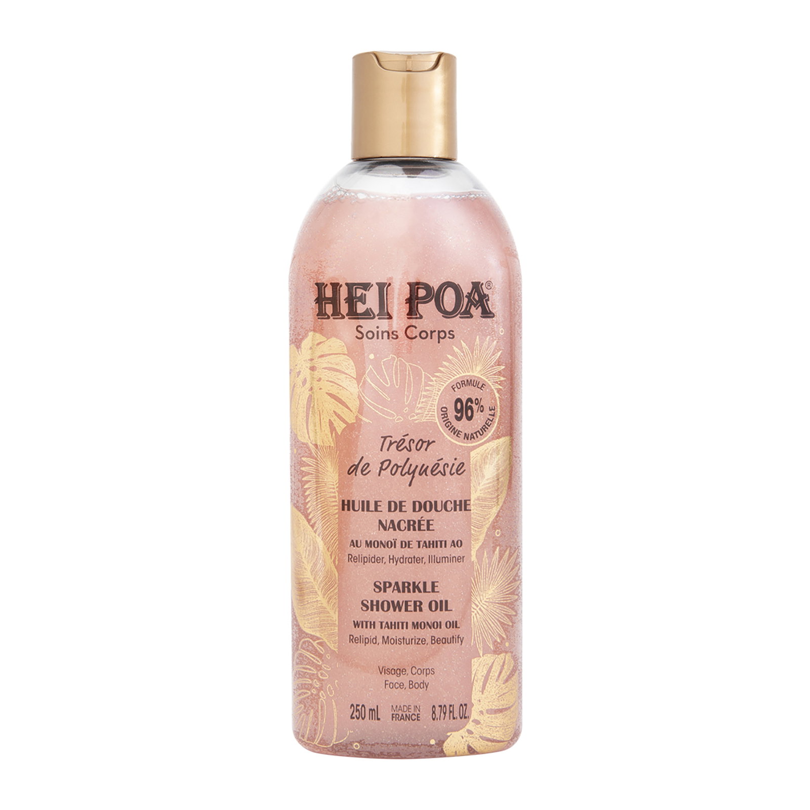 Hei Poa, Tresor De Polynesie, Sparkling, Duş Yağı, Tüm Cilt Türlerine Uygun, 250 ml